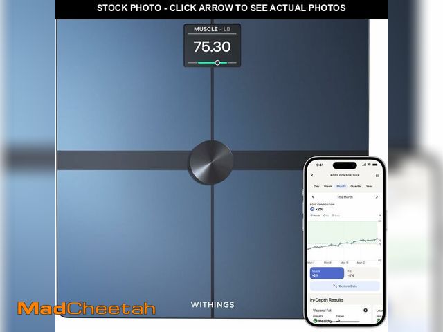Lot 74-13419249 - WITHINGS Body Smart - Accurate Scale for Body Weight and Fat Percentage, Body Composition Wi-Fi and ...
