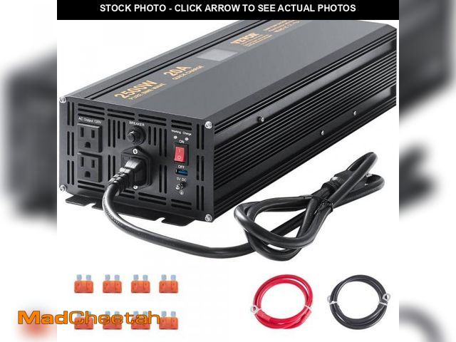 Lot 74-12365634 - VEVOR 2500-Watt 3.4 HP Sump Pump Battery Backup System Power Sump Pump Battery Inverter for Emergenc...