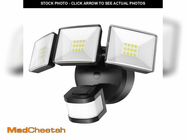 Lot 74-12715627 - OREiN 3500LM/26W Flood Lights Outdoor, 240ÃÂ°/40FT Big Motion Sensor Outdoor Lights Dusk to Dawn Se...