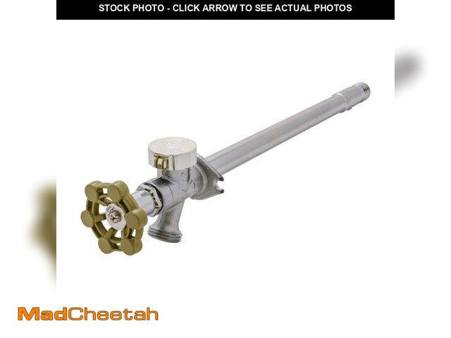 Lot 74-14357015 - Everbilt 1/2 in. x 3/4 in. x 10 in. MPT x SWT x MHT Brass Anti-Siphon Frost Free Sillcock Valve with...