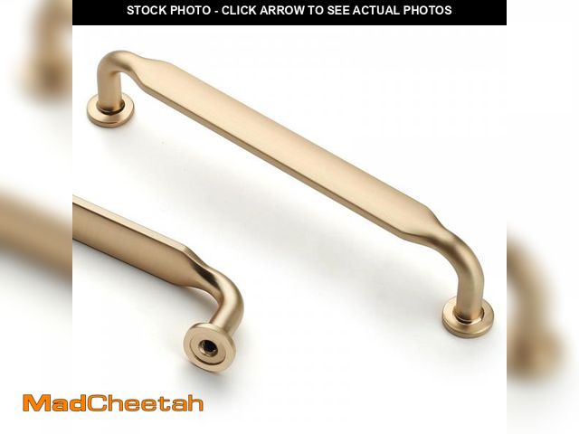 Lot 74-12213170 - Asidrama 10 Pack 5 Inch(128mm) Brushed Brass Kitchen Cabinet Handles, Cabinet Pulls Kitchen Cabinet ...