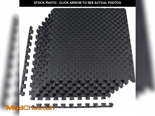 Lot 74-12664283 - Elevon Puzzle Exercise Gym Flooring Mat, 1" Thick EVA Interlocking Foam Tiles Workout Mat for Home G...