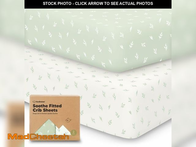 Lot 74-12702417 - KeaBabies 2-Pack Organic Crib Sheets for Boys, Girls - 52x28 Fitted Crib Mattress Sheet Neutral, Bre...