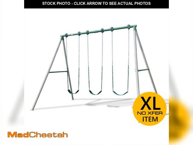 Lot 74-13281769 - SPORTSPOWER Everest Metal Swing Set - UNUSED