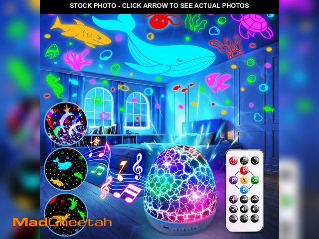 Lot 74-14272661 - Staryou Sensory Lights Baby Sound Machine Night Light Projector Sensory Toys for Kids with Autism Fi...