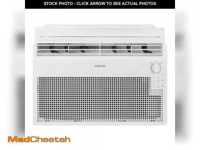 Lot 74-12391084 - Vissani 5,000 BTU 115-Volt Window Air Conditioner for 150 sq. ft Rooms with Dehumidifier in White - ...