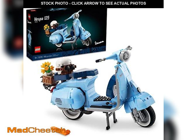 Lot 74-12342035 - LEGO Icons Vespa 125 Model Building Kit - Vintage Italian Scooter DIY Craft Kit for Adults, Ages 18+...