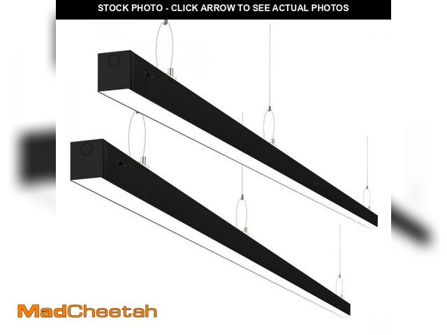 Lot 74-12203863 - kadision 8FT LED Linear Light, 100W 13000lm 3000K/4000K/5000K Selectable, 0-10V Dimmable Suspended L...