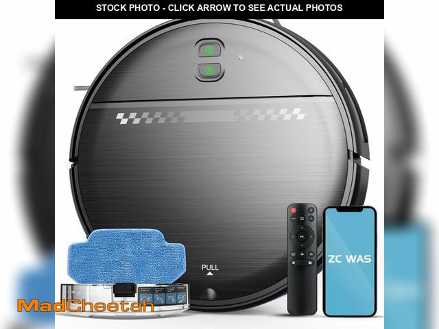 Lot 74-12719309 - ZC WAS Robot Vacuum and Mop Combo, 2-in-1 Robot Vacuum Cleaner, Perfect for Pet Hair, Hard Floor and...