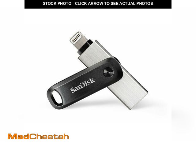 Lot 74-13548058 - SanDisk 128GB iXpand Flash Drive Go - For your iPhone 14 or older - Create space on your iPhone - SD...
