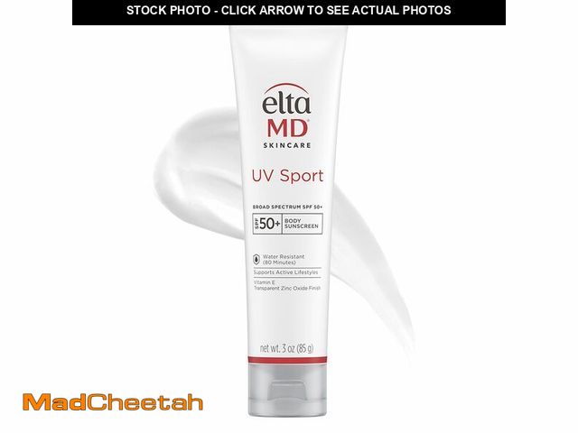 Lot 74-14425756 - EltaMD UV Sport Sunscreen, Water and Sweat Resistant 80 Min, SPF 50, 3 oz - USED