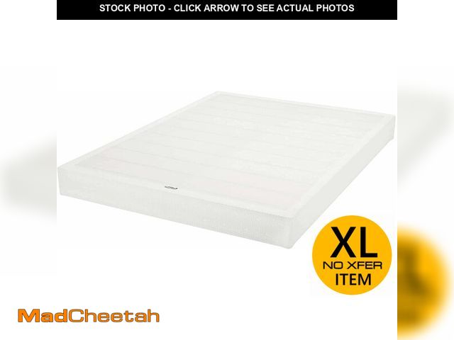 Lot 74-14611071 - Basics Smart Box Spring Bed Base, 7-Inch Height Mattress Foundation, Tool-Free Easy Assembly, King S...