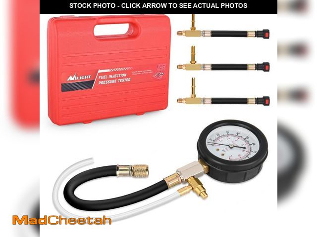 Lot 74-12310859 - Nilight Fuel Pressure Gauge Tester Kit with Quick Connected Hose, 0-100 PSI Fuel Pressure Tester Too...
