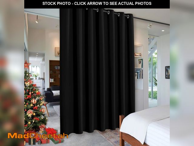 Lot 74-13719400 - RYB HOME Blackout Thermal Insulated Blind Curtains, Noise Reduce Barrier for Nursery, Portable Curta...