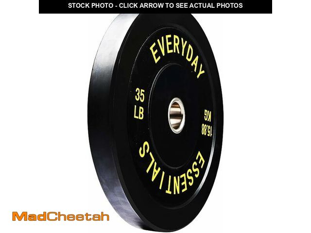 Lot 74-12693035 - Fitvids Olympic Bumper Plates Set, 2" Weight Plates for Strength Training &amp; Weightlifting, Paris...