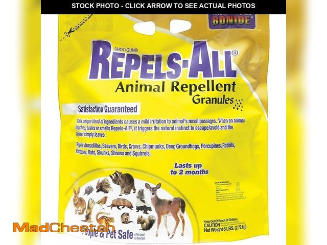 Lot 74-13065533 - Bonide Repels-All Animal Repellent Granules, 6 lbs. Ready-to-Use Deer &amp; Rabbit Repellent, Deter ...