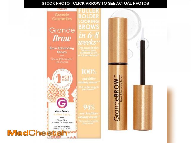 Lot 74-12307282 - Grande Cosmetics GrandeBROW Brow Enhancing Serum, 8 Week Starter Supply , 0.05 Fl Oz (Pack of 1) - U...