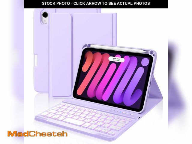 Lot 74-13541783 - Cousper for iPad mini 7 Keyboard Case A17 Pro 2024/iPad Mini 6 Generation Case with Keyboard 2021 8....