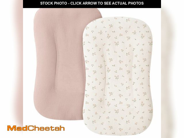 Lot 74-14211063 - MairMore Muslin Baby Lounger Cover for Newborn &amp; Infant, 100% Cotton Soft and Breathable Lounger...