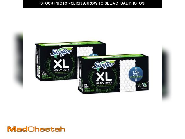 Lot 74-14315273 - Swiffer XL Heavy-Duty Dry Sweeping Cloths Refill (10-Count) (MP 2-Pack) - UNUSED