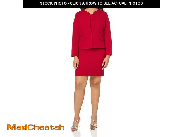 Lot 74-12762155 - Le Suit Women's Petite Jacket/Dress Suit, Cherry - UNUSED