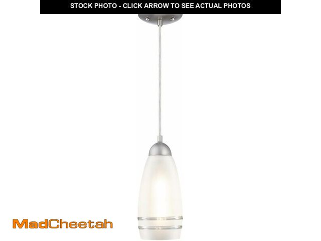 Lot 74-12829345 - Westinghouse Lighting 6134600 Leeanne Traditional One Light Indoor Mini Pendant, Brushed Nickel Fini...