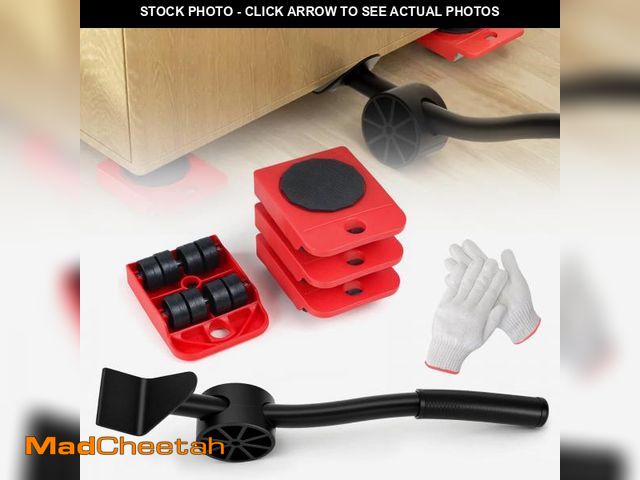 Lot 74-12443964 - VexelZytro Furniture Appliance Lift Mover Tool Set, Furniture Lifter Kit with 4 Slider for Moving, 2...
