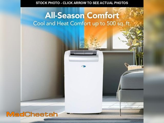 Lot 74-13038118 - Whynter 10,000 (DOE) BTU Portable Air Conditioner Cools 500 sq. ft. with Heater, Dehumidifier, Drain...