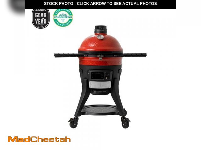 Lot 74-12492848 - Kamado Joe Konnected Joe 18 in. Digital Charcoal Grill and Smoker with Auto-Ignition and Wi-Fi Tempe...