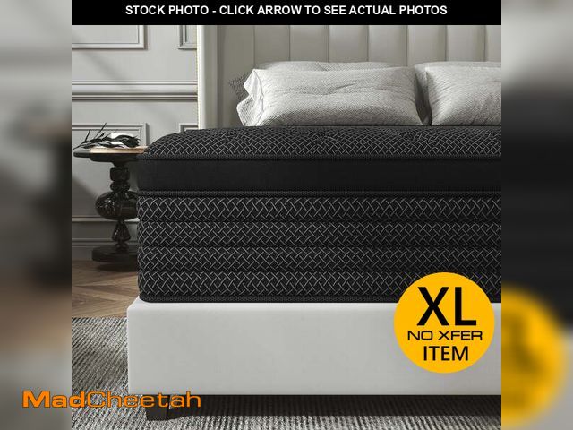 Lot 74-12669161 - Kviwasha 14 inch King Mattress in a Box Pocket Innerspring Hybrid Mattress, CertiPUR-US Certified , ...