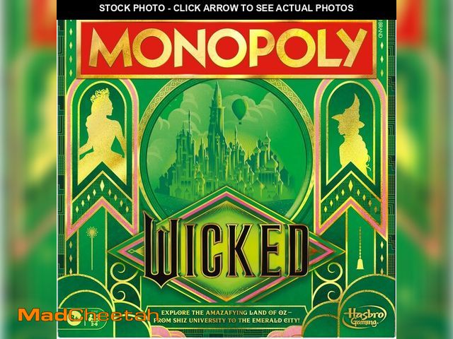 Lot 74-13717686 - Monopoly Wicked Edition Board Game | Inspired by The Motion Picture | Ages 8+ | 2 to 6 Players | 30 ...
