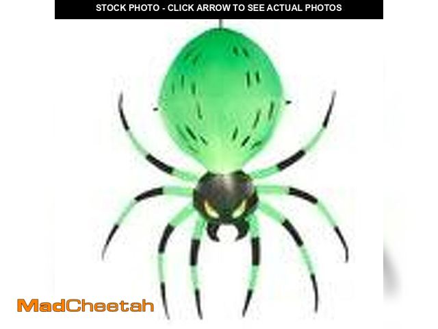 Lot 74-12853543 - Home Accents Holiday 6 ft. LED AirBlown Halloween Hanging Spider - UNUSED
