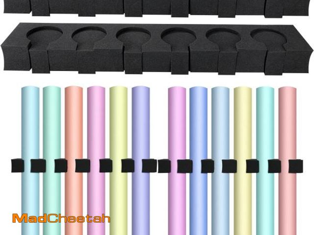 Lot 74-12324988 - Colarr 2 Sets Seamless Paper Storage Clip Photo Backdrop Storage Rack 33 x 3 x 6 Inches Wall Mount B...