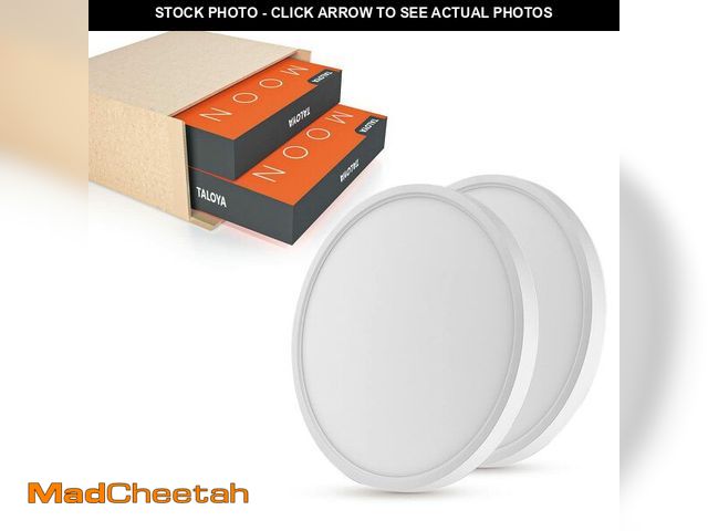 Lot 74-13630644 - TALOYA 2 Pack 12 Inch LED Flush Mount Ceiling Light Fixture for Living Room Basement Closet Hallway ...