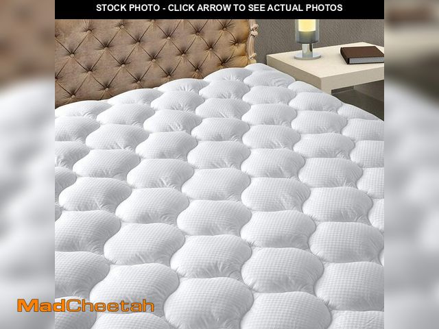 Lot 74-12975006 - MATBEBY Twin XL Mattress Pad - Cooling Breathable Mattress Topper, Quilted Fitted Mattress Protector...