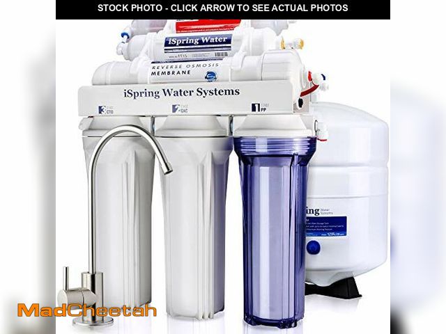 Lot 74-12828990 - iSpring RCC7AK, NSF Certified, 75 GPD, Alkaline 6-Stage Reverse Osmosis System, pH+ Remineralization...