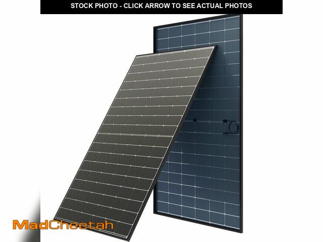 Lot 74-12628362 - JJN Bifacial 2PCS 400 Watt Solar Panel, N-Type 16BB 400W Solar Panels, 25% High Efficiency Monocryst...