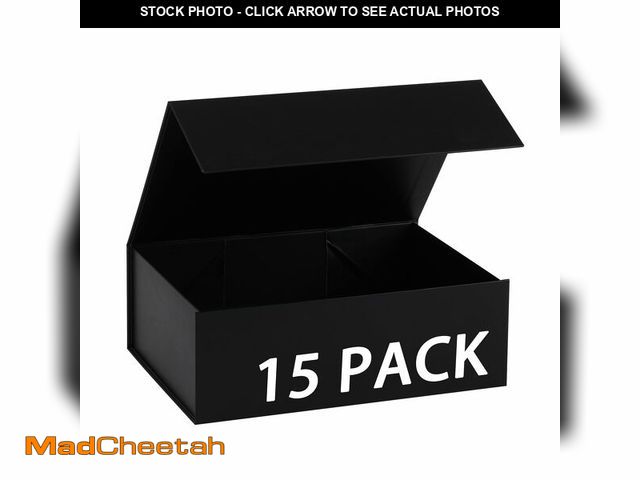 Lot 74-13628034 - MUMUPACK 15 Pack Magnetic Gift Box With Lid 9x9x4,Black Gift Boxes Bulk,Luxury Bridesmaid Proposal B...