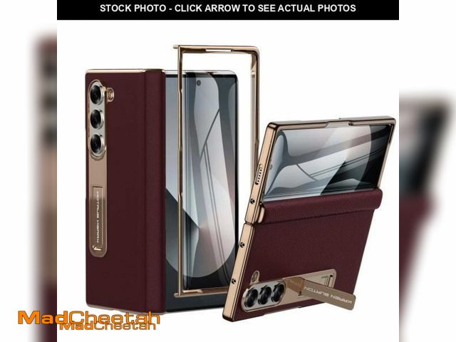 Lot 74-11504401 - Kalernd for Samsung Galaxy Z Fold 6 Phone Case,Luxury Premier Genuine Leather,Full Body Hinge Protec...