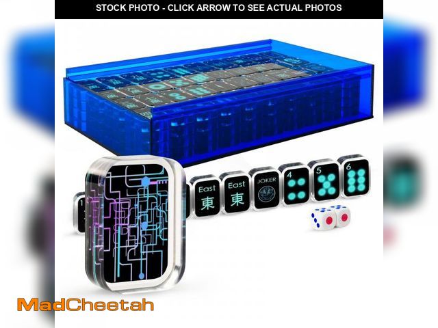 Lot 74-12111600 - AzulHome American Mahjong Set with One Blue Storage Case, 166 Premium Transparent Acrylic Mahjong Ti...