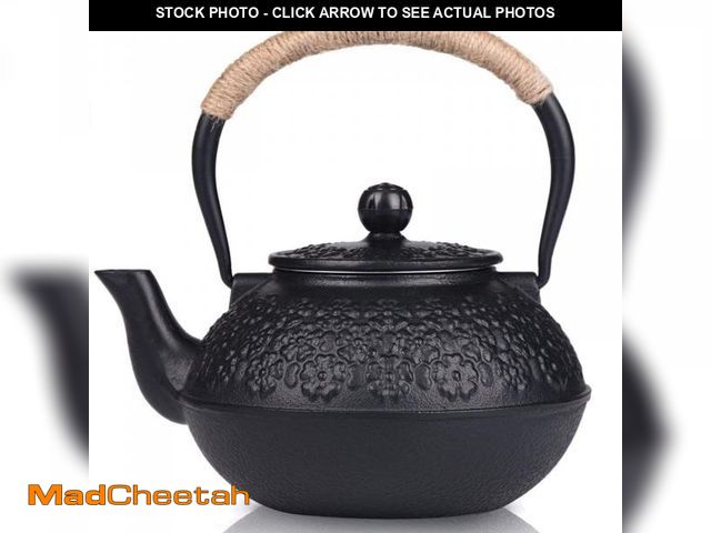 Lot 74-12442535 - Sotya Cast Iron Teapot, 40oz/1200ml Japanese Tetsubin Tea Pot with Infuser for Loose Leaf and Tea Ba...