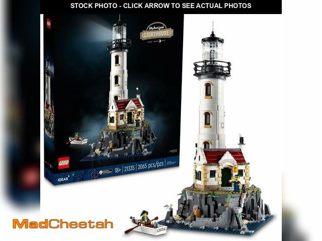 Lot 74-14307363 - LEGO Ideas Motorized Lighthouse 21335 Adult Model Building Kit, Complete with Rotating Lights, Quain...