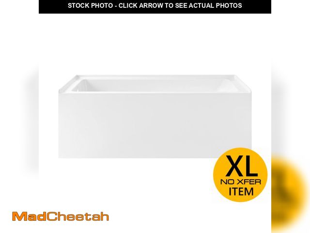 Lot 74-12631193 - Voltaire 60" X 32" Left-Hand Drain Alcove Bathtub with Apron - UNUSED