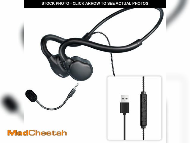 Lot 74-12979213 - USB Headset with Mic for PC-Laptop,Open Ear Headphones Design for Long Wear, Computer Headset with C...