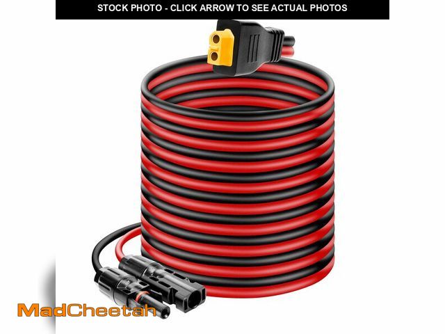 Lot 74-13566174 - Ansoufien Solar Panel Connector to XT60 Connector Cable 30FT, 10AWG Solar to XT60 Charge Extension C...