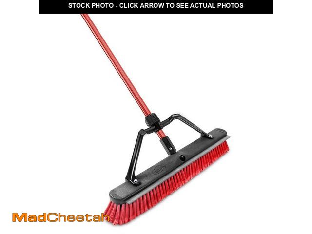 Lot 74-12549409 - *SEE DETAILS* Libman 24 in. High Power Heavy-Duty Multi-Surface Squeegee Push Broom with Brace and S...