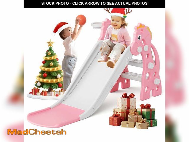 Lot 74-13054113 - KORIMEFA Toddler Slide Indoor Slide for Toddlers Age 1-3 Kids Indoor Outdoor Slide Baby Plastic Play...