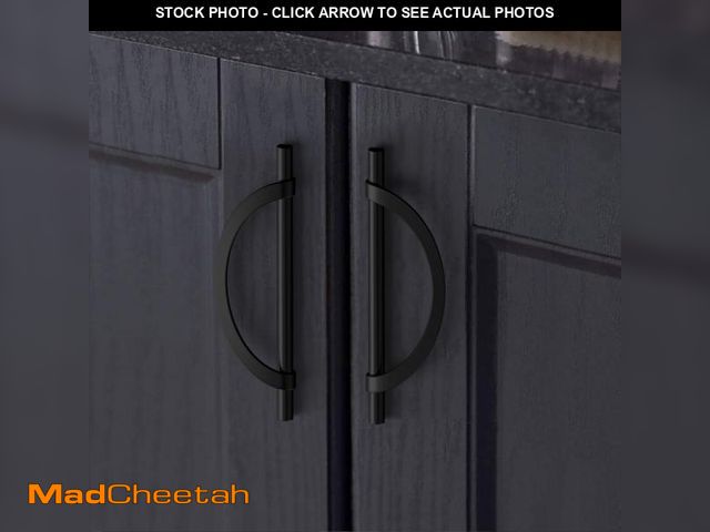 Lot 74-12306533 - FILTA 10 Pack 5 Inch(128mm) Hole Centers Matte Black Cabinet Pulls,Stylish Kitchen Cabinet Handles H...