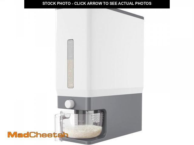 Lot 74-12309364 - Lifewit Rice Dispenser 25 Lbs(11.3kg), Rice Storage Container Sealed Moisture Proof with Measuring C...