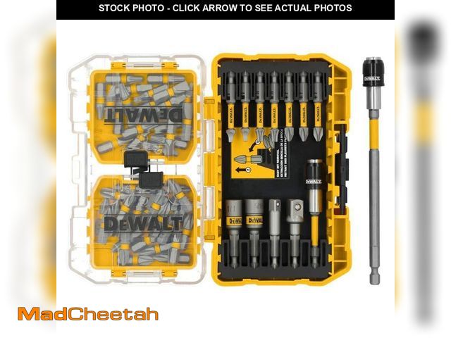 Lot 74-14245772 - DEWALT MAXFIT ULTRA 1/4 in. Hex Steel Screwdriving Bit Set (60-Piece) - USED